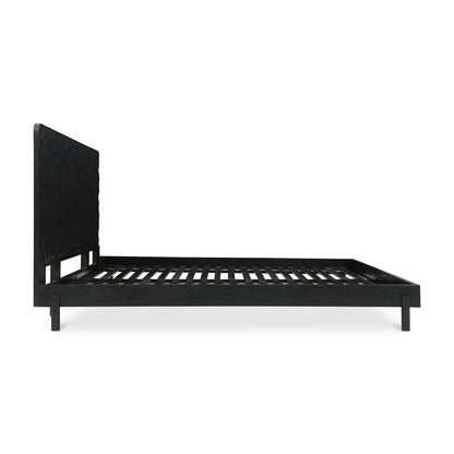 Moes Home Beds Misaki Black Contemporary Furniture