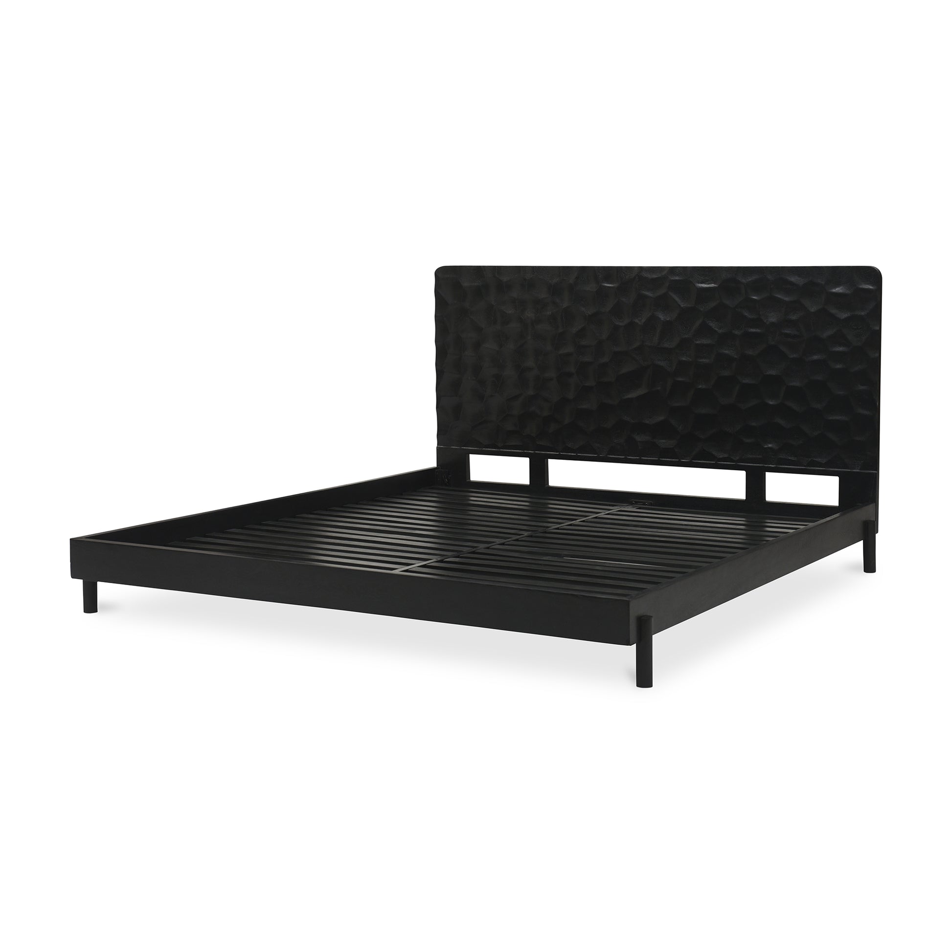 Moes Home Beds Misaki Black Contemporary Furniture