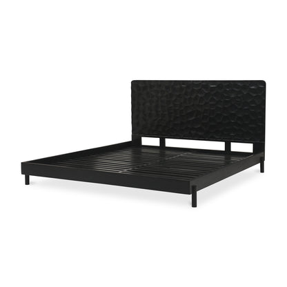 Moes Home Beds Misaki Black Contemporary Furniture