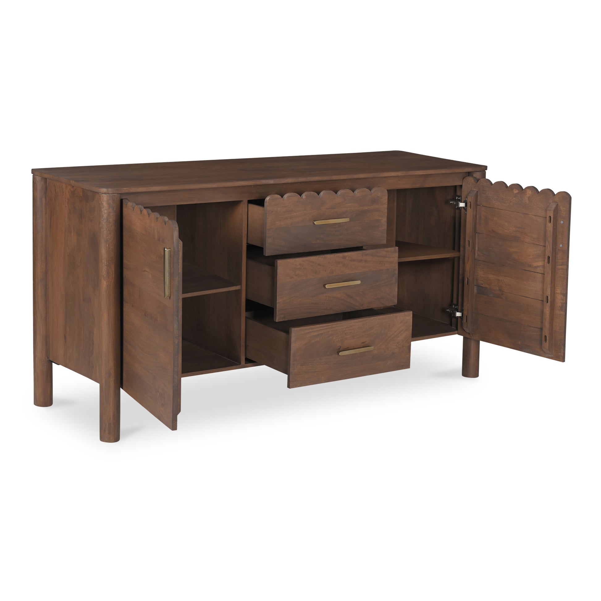 Moes Home Sideboards Wiley Brown Contemporary Furniture