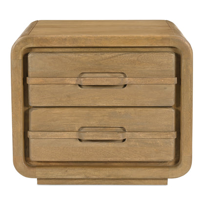 Moes Home Nightstands LENNON Brown Mid-Century Modern Furniture