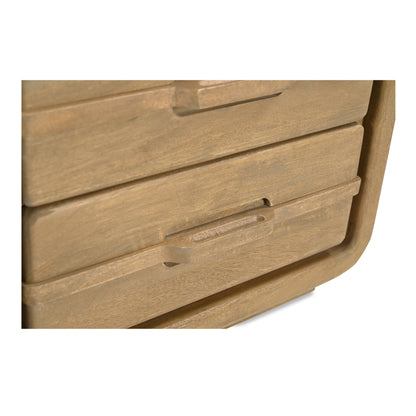 Moes Home Nightstands LENNON Brown Mid-Century Modern Furniture