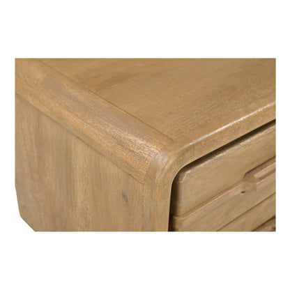 Moes Home Nightstands LENNON Brown Mid-Century Modern Furniture