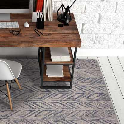 Kas Gramercy 1611 Blue  Transitional Hand Tufted Rug