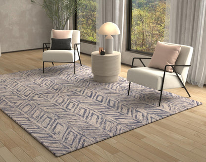 Kas Gramercy 1611 Blue  Transitional Hand Tufted Rug