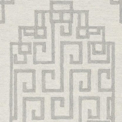 Kas Gramercy 1612 Ivory Grey Transitional Hand Tufted Rug