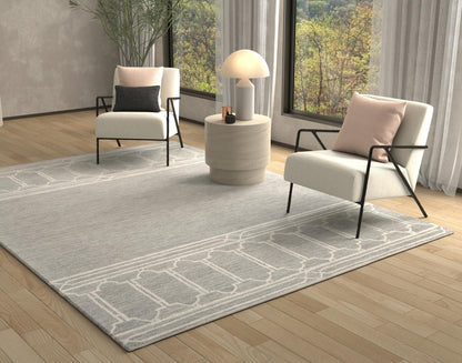 Kas Gramercy 1633 Grey Transitional Hand Tufted Rug