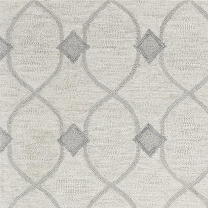 Kas Gramercy 1636 Ivory Transitional Hand Tufted Rug