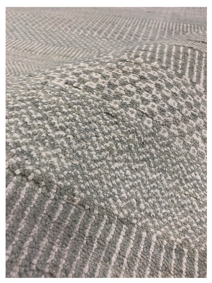 Artisan Vera Lt.Aqua Silver Transitional Knotted Rug - Rugs - Artisan - Atlanta Designer Rugs