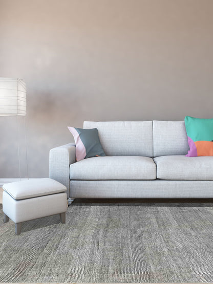 Artisan Vera Lt.Aqua Silver Transitional Knotted Rug - Rugs - Artisan - Atlanta Designer Rugs