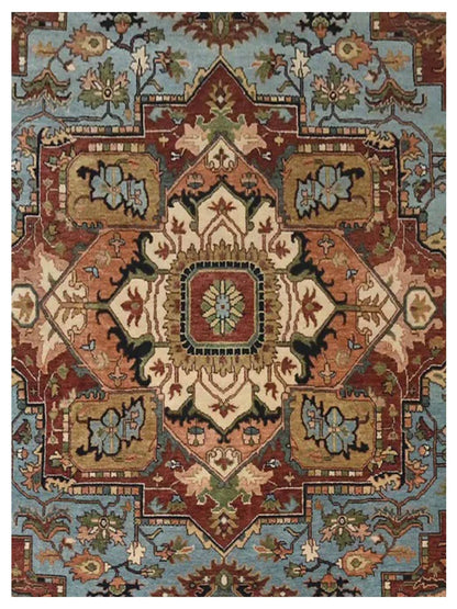 Artisan Helena Lt.Blue Beige Traditional Knotted Rug - Rugs - Artisan - Atlanta Designer Rugs