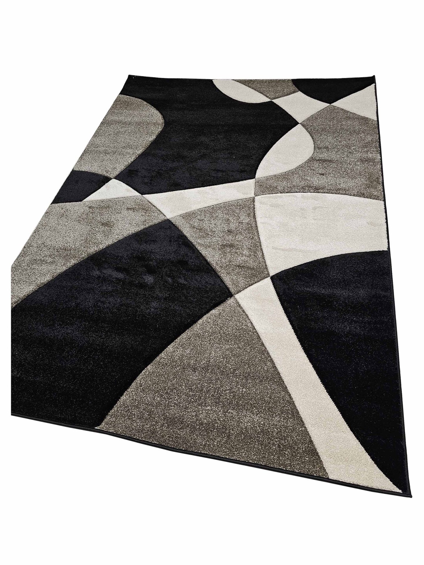 American Cover Design Hollywood H - 284 Black Modern Machinemade Rug - Rugs - American Cover Design - Atlanta Designer Rugs