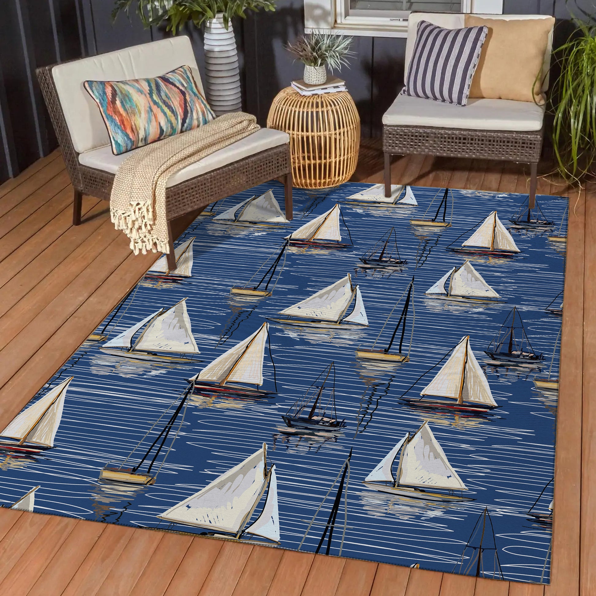Dalyn Rugs Harbor  Navy  Coastal