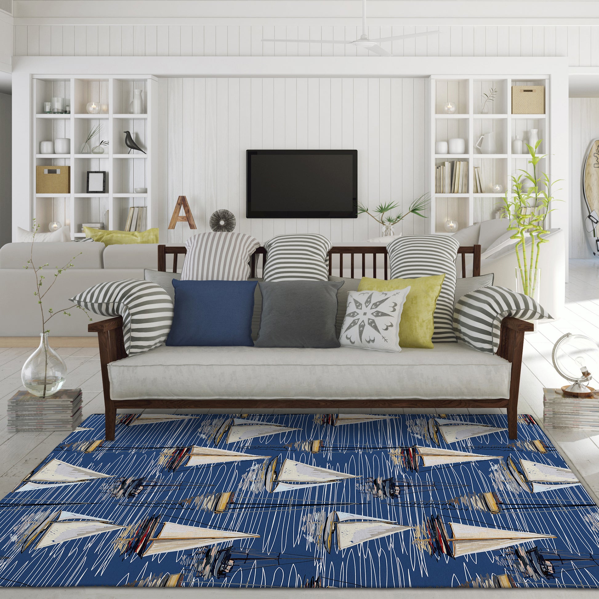 Dalyn Rugs Harbor  Navy  Coastal