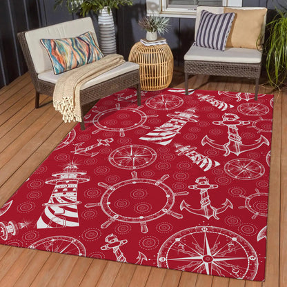 Dalyn Rugs Harbor  Red  Coastal