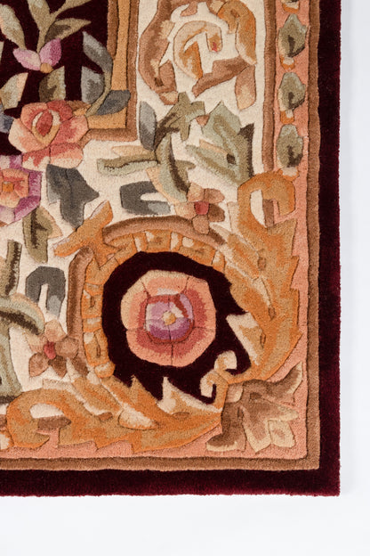 Momeni Harmony India  Burgundy  Transitional