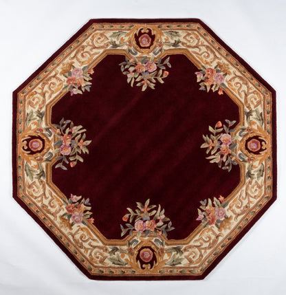 Momeni Harmony India  Burgundy  Transitional