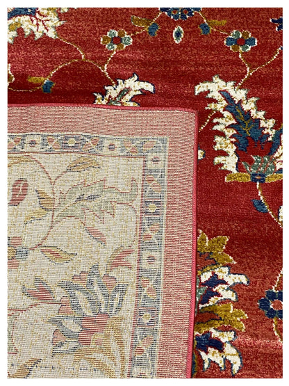 Artisan Laila HE220 Dk.Rose Cream Traditiional Machinemade Rug