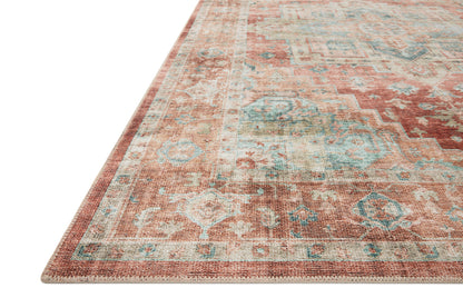 Loloi Heidi  Terracotta Aqua Traditional