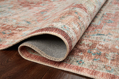 Loloi Heidi  Terracotta Aqua Traditional