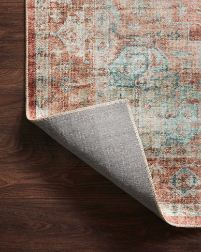 Loloi Heidi  Terracotta Aqua Traditional