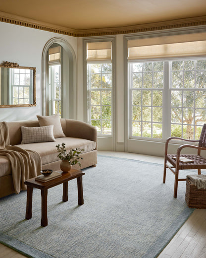 Magnolia Home by Joanna Gaines x Loloi Henley  Ivory Blue Contemporary