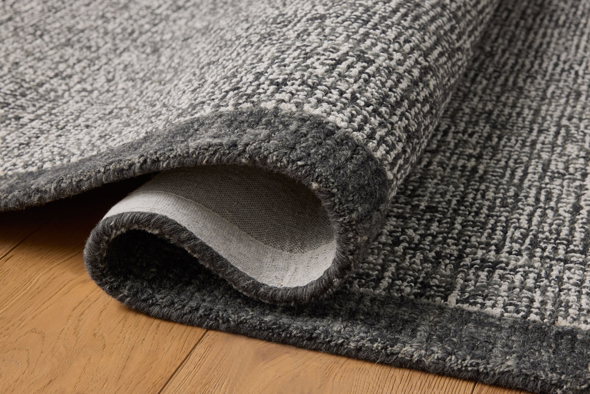 Magnolia Home by Joanna Gaines x Loloi Henley  Ivory Charcoal Contemporary