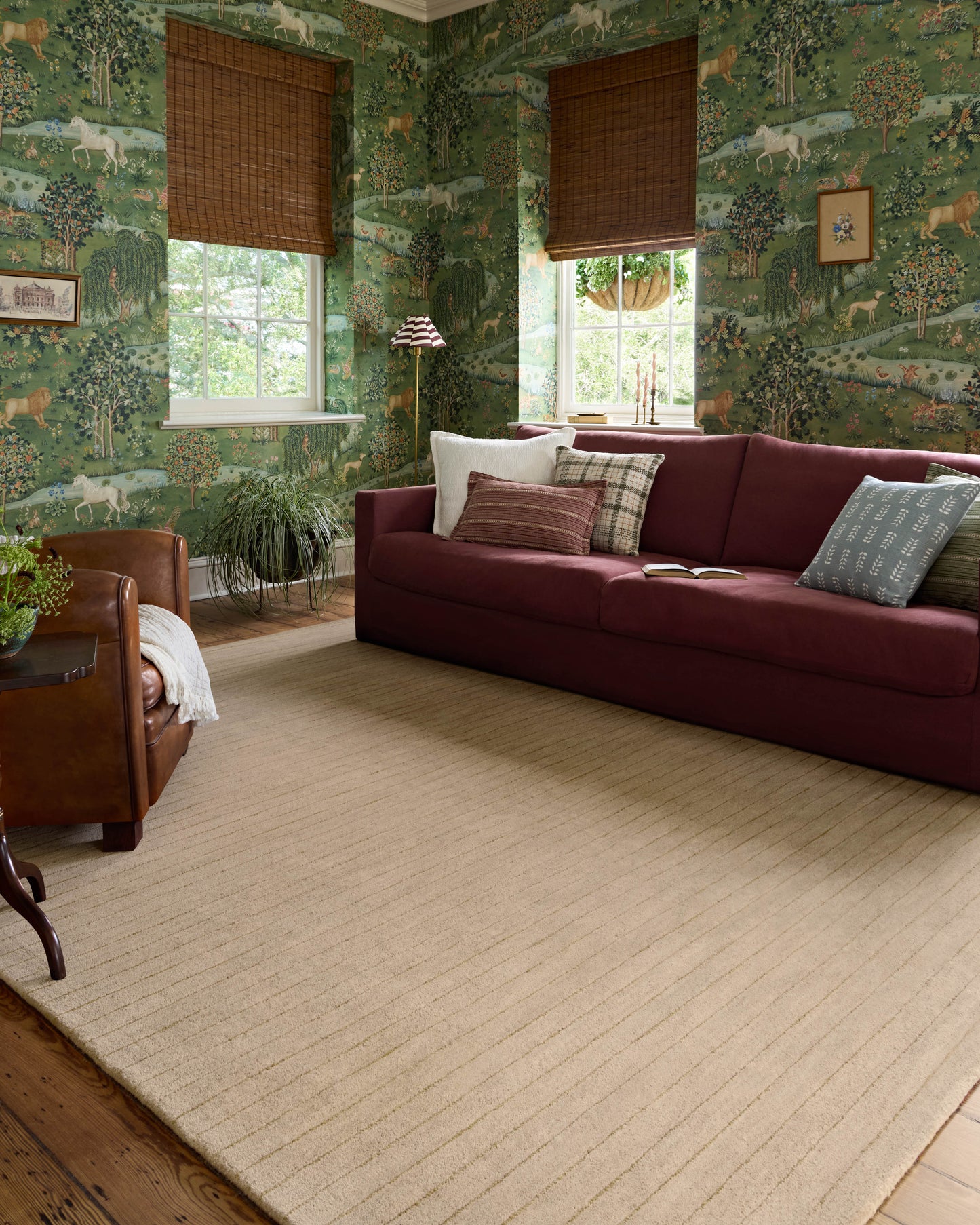 Chris Loves Julia x Loloi Henry  Beige Wheat Contemporary