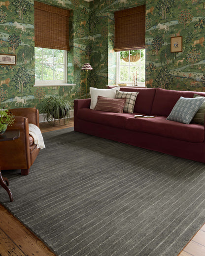 Chris Loves Julia x Loloi Henry  Charcoal Ivory Contemporary