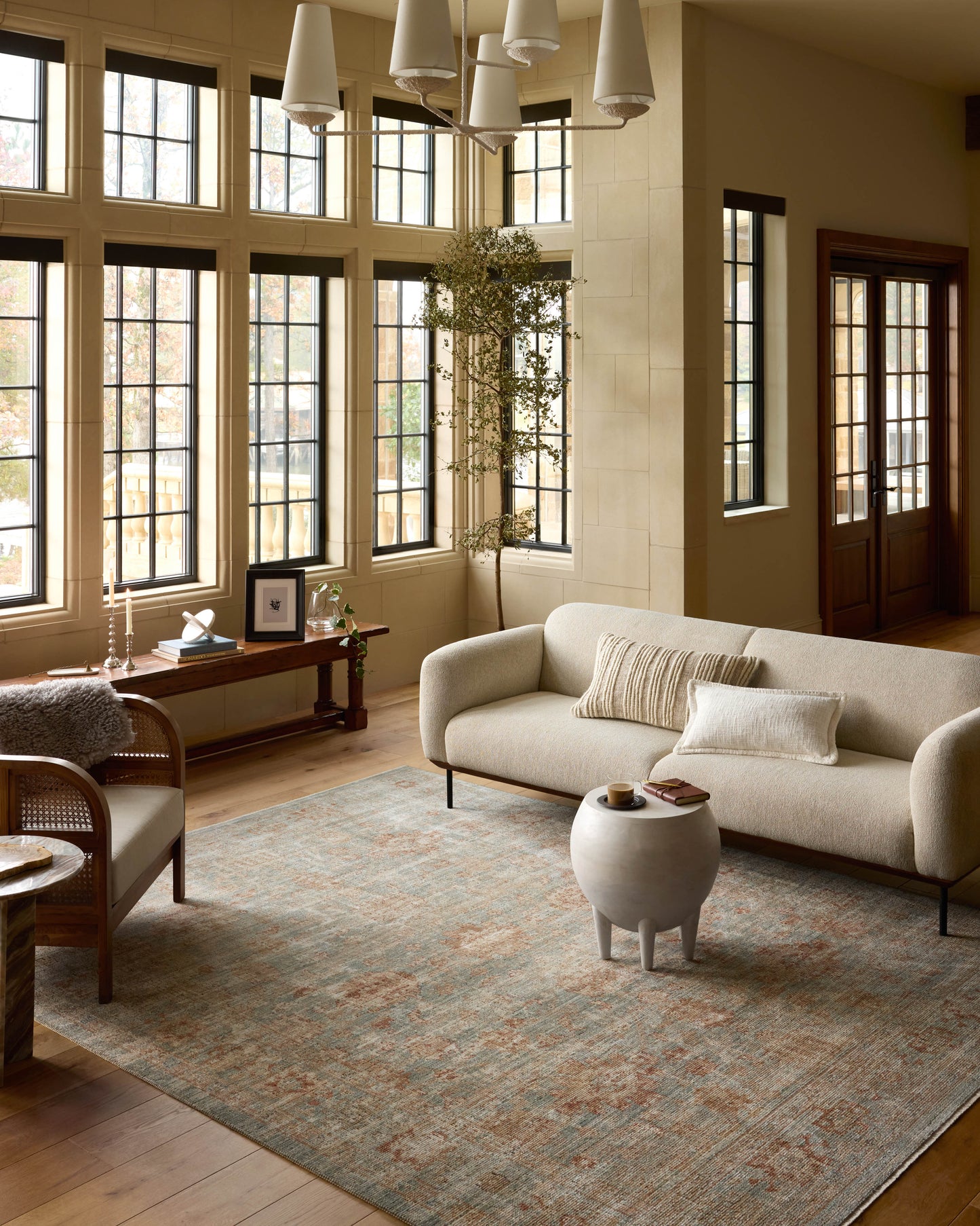 Loloi Heritage  Aqua Terracotta Traditional