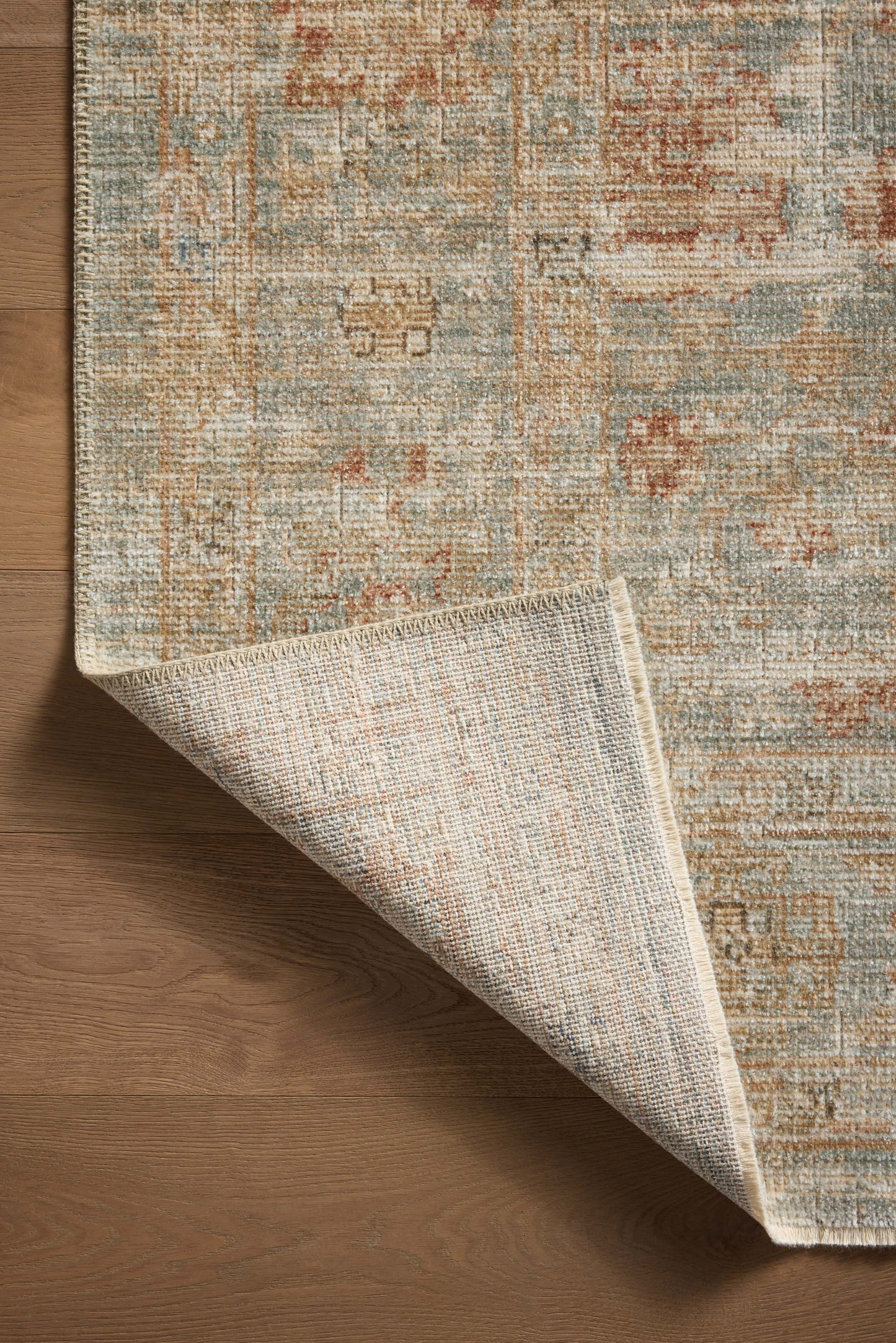 Loloi Heritage  Aqua Terracotta Traditional