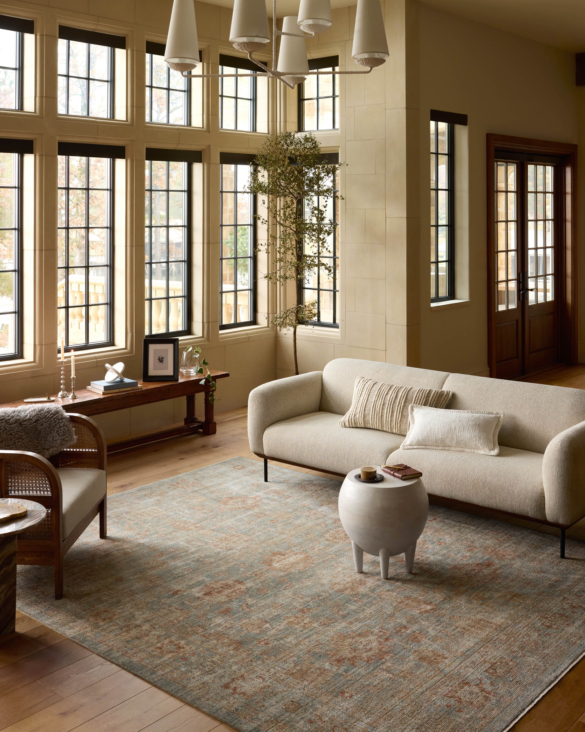 Loloi Heritage  Aqua Terracotta Traditional