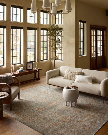 Loloi Heritage  Aqua Terracotta Traditional