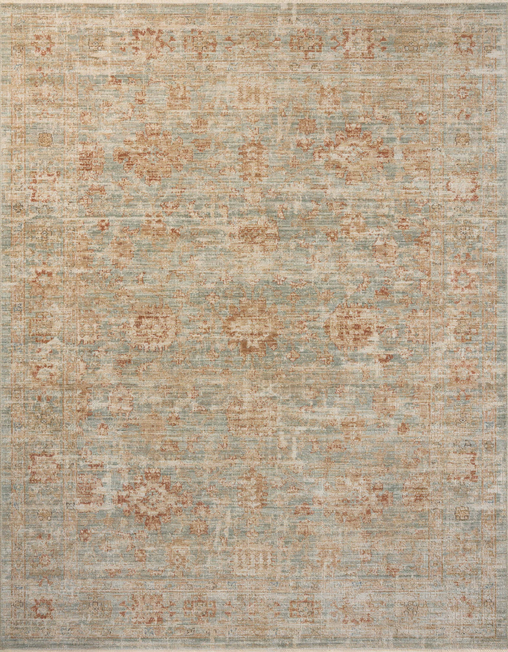 Loloi Heritage  Aqua Terracotta Traditional
