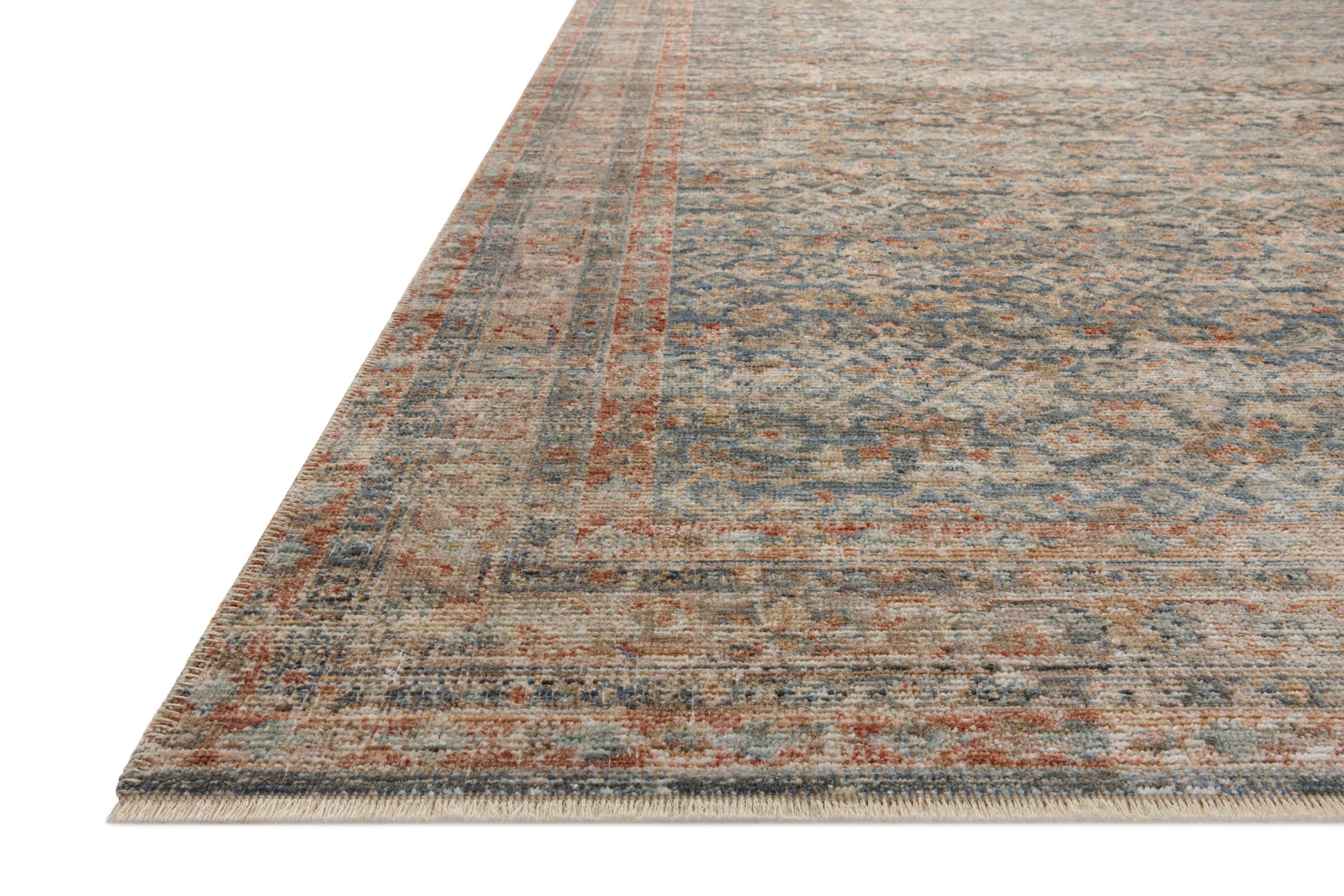 Loloi Heritage  Blue Rust Traditional