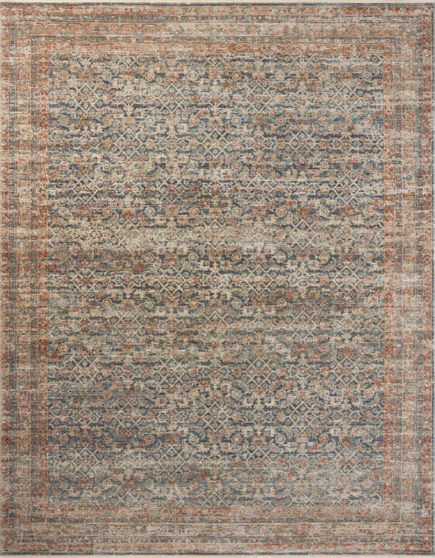 Loloi Heritage  Blue Rust Traditional