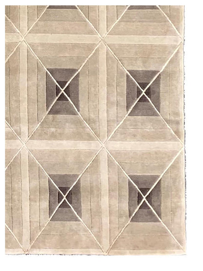 Artisan Teresa Lt.Brown Brown Contemporary Knotted Rug - Rugs - Artisan - Atlanta Designer Rugs