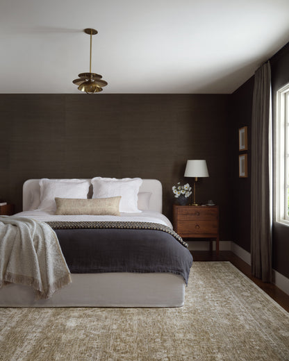 Amber Lewis x Loloi Honora  Khaki Beige Traditional 