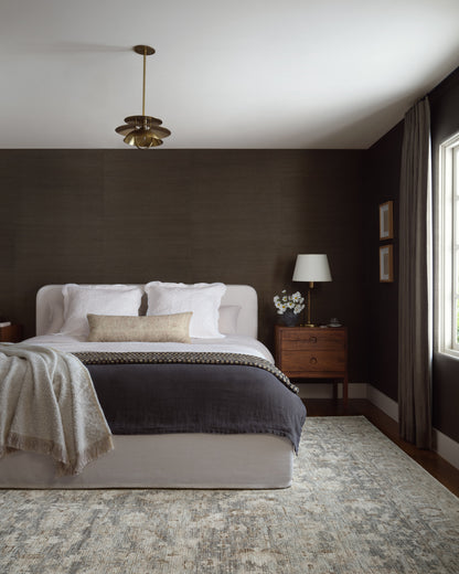 Amber Lewis x Loloi Honora  Slate Beige Traditional 