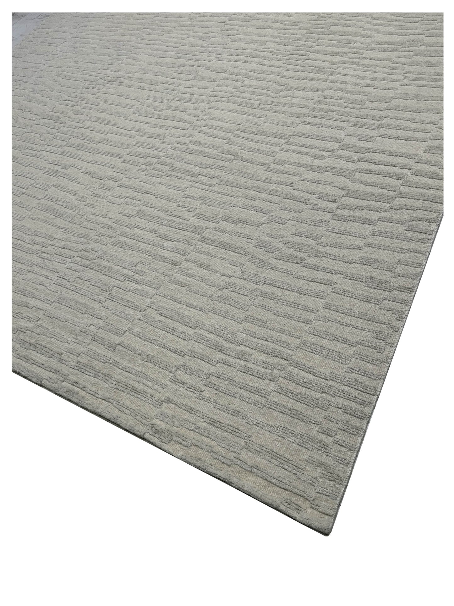 Artisan Harmony  White White Transitional Knotted Rug