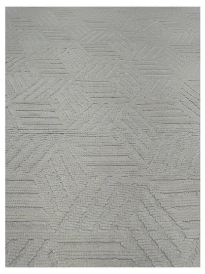 Artisan Harmony White White Contemporary Knotted Rug - Rugs - Artisan - Atlanta Designer Rugs