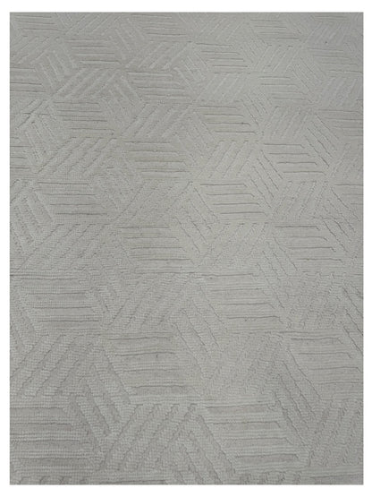 Artisan Harmony White White Contemporary Knotted Rug - Rugs - Artisan - Atlanta Designer Rugs