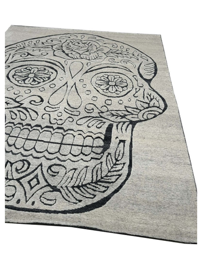 Artisan Harmony White Black Contemporary Knotted Rug - Rugs - Artisan - Atlanta Designer Rugs