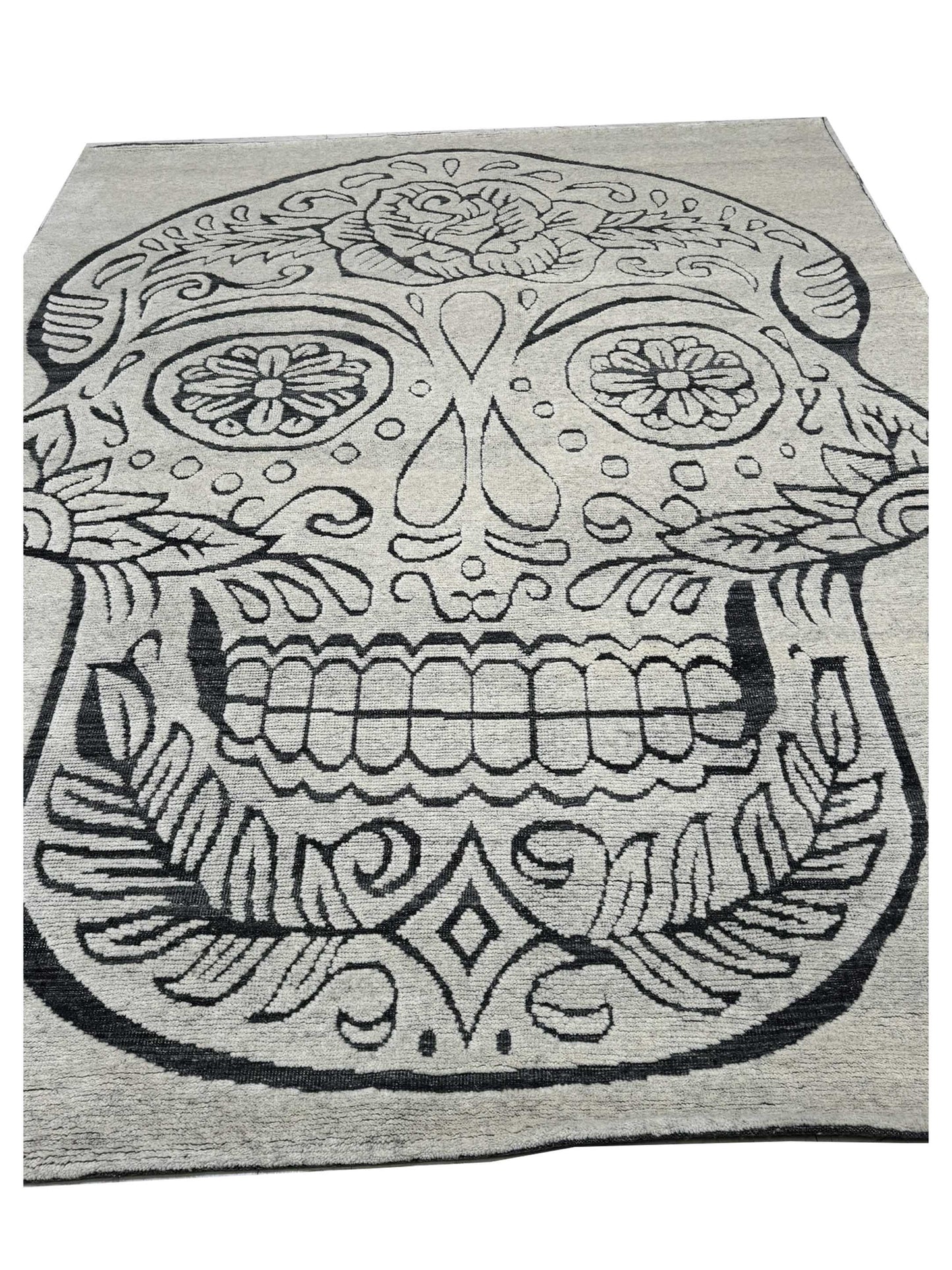 Artisan Harmony White Black Contemporary Knotted Rug - Rugs - Artisan - Atlanta Designer Rugs