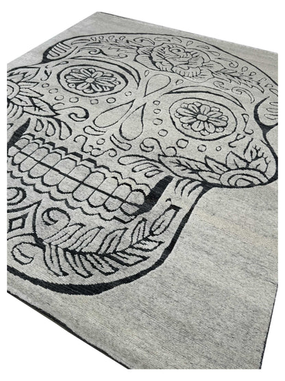 Artisan Harmony White Black Contemporary Knotted Rug - Rugs - Artisan - Atlanta Designer Rugs