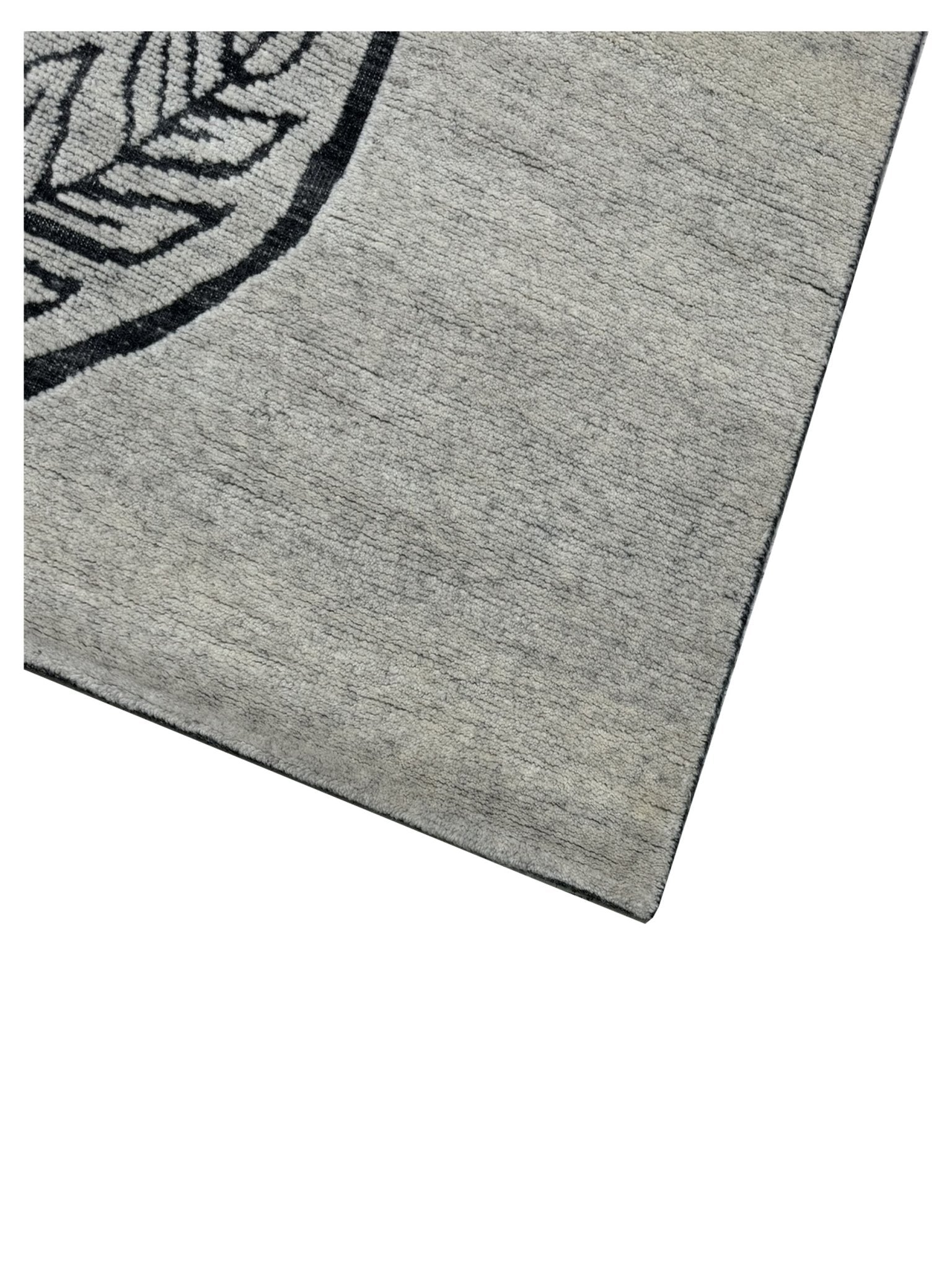 Artisan Harmony White Black Contemporary Knotted Rug - Rugs - Artisan - Atlanta Designer Rugs