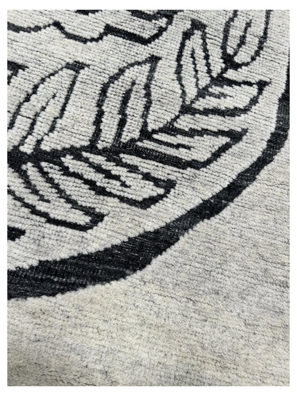 Artisan Harmony White Black Contemporary Knotted Rug - Rugs - Artisan - Atlanta Designer Rugs