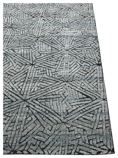 Artisan Harmony Grey Black Contemporary Knotted Rug - Rugs - Artisan - Atlanta Designer Rugs