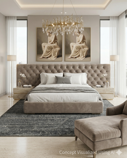 Artisan Harmony Grey Contemporary Knotted Rug for Bedroom