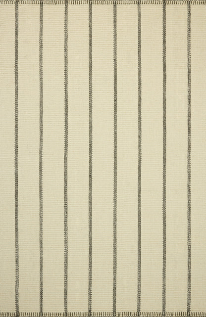 Amber Lewis x Loloi Harlan  Ivory Charcoal Contemporary
